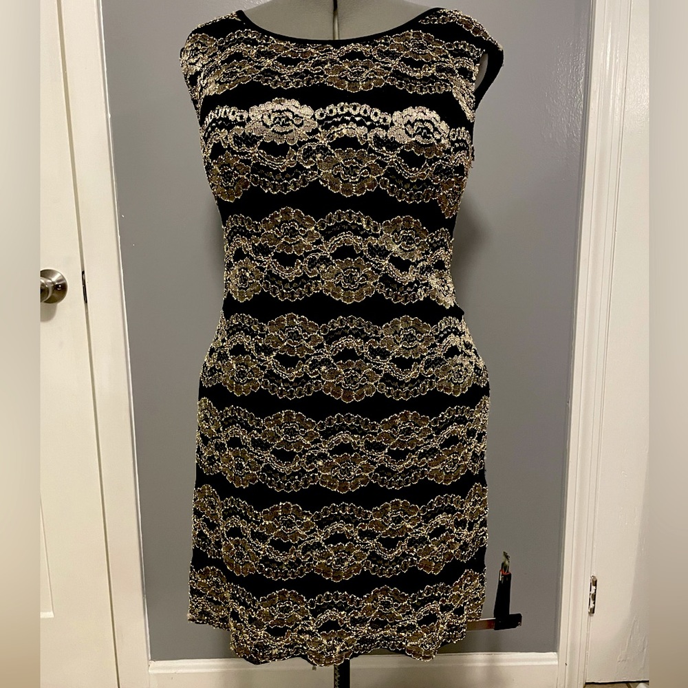 Black and Gold Dress